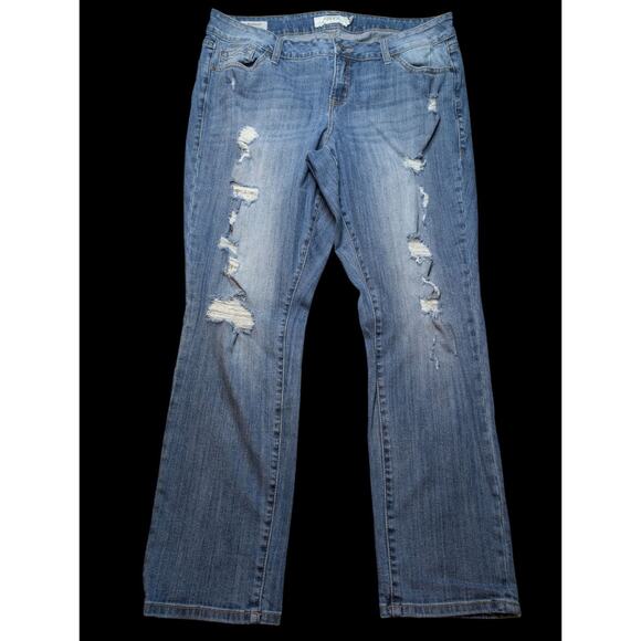 Torrid Boyfriend Distressed Stretch Denim Jeans Women’s Size 18 Plus Size - Picture 1 of 9